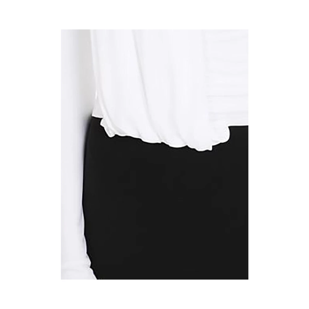 Balmain Gedrapeerde Lange Robe Black Dames
