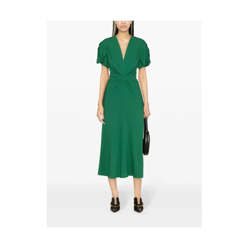 Victoria Beckham Midi Dresses Green Dames