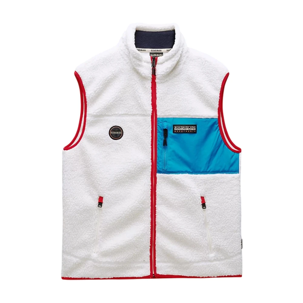 Napapijri Yupik Fleece Vest White Heren