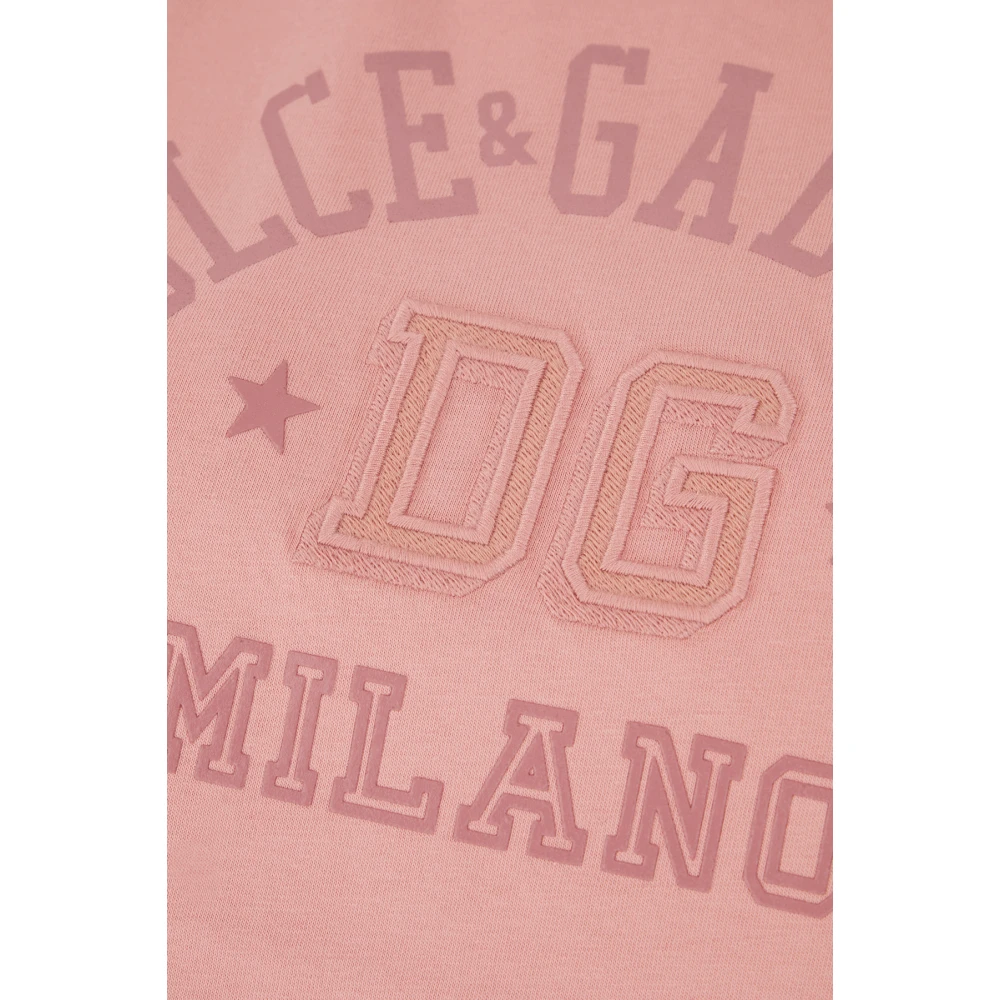 Dolce & Gabbana Casual Katoenen T-Shirt Pink Dames