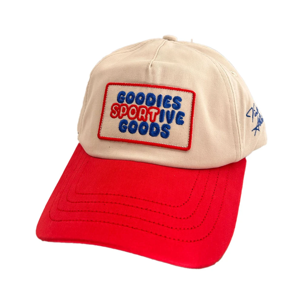 Goodies Sportive Ecru Blauw Rood Pet Stijl Beige Heren