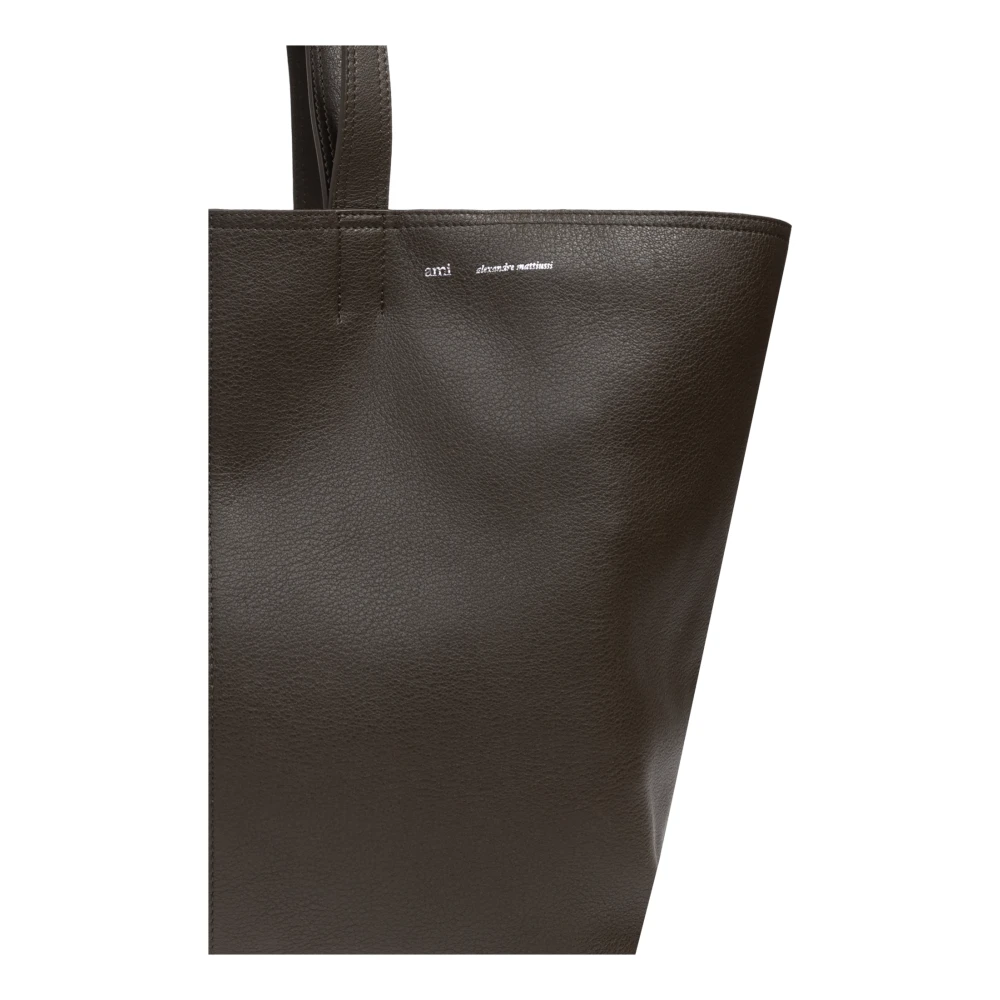 Ami Paris Tas type Shopper Brown Unisex