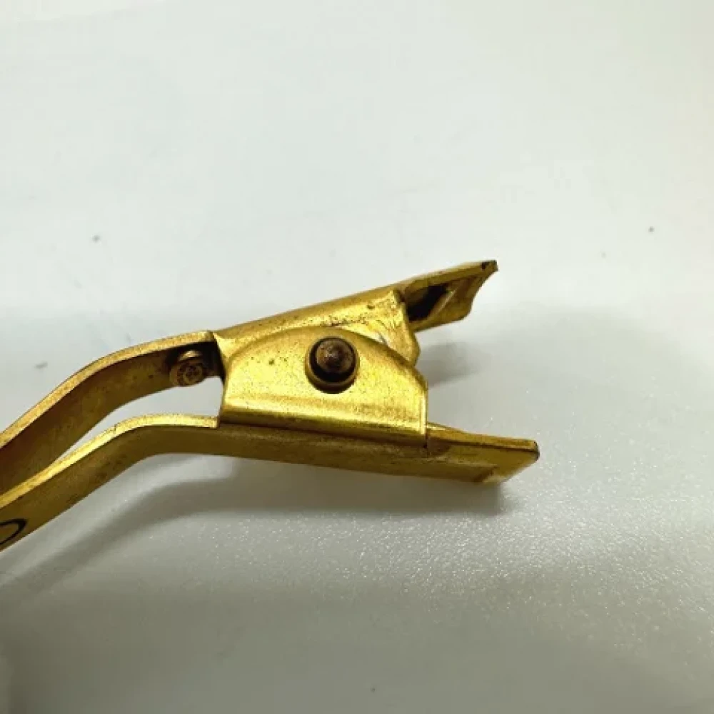 Chanel Vintage Pre-owned Metal hair-accessories Yellow Dames