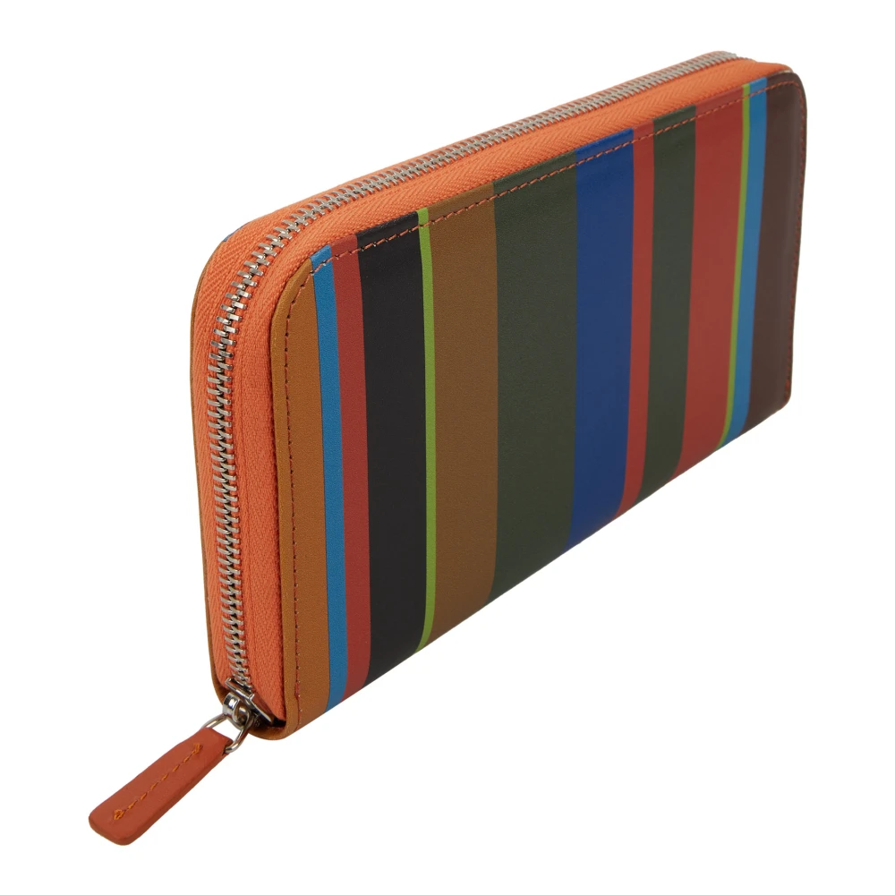 Gallo Groene portemonnee voor dames met rits en veelkleurige strepen Multicolor Dames
