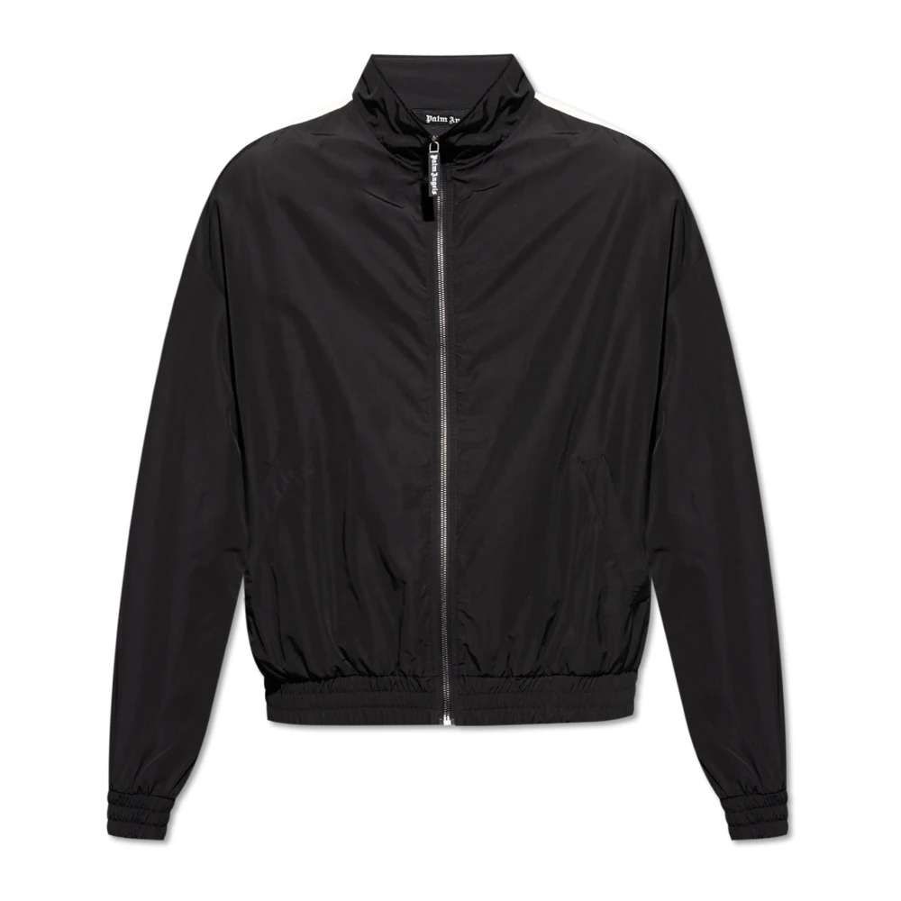 Palm Angels Men's Black Light Jackets, L, Jacket With Logo