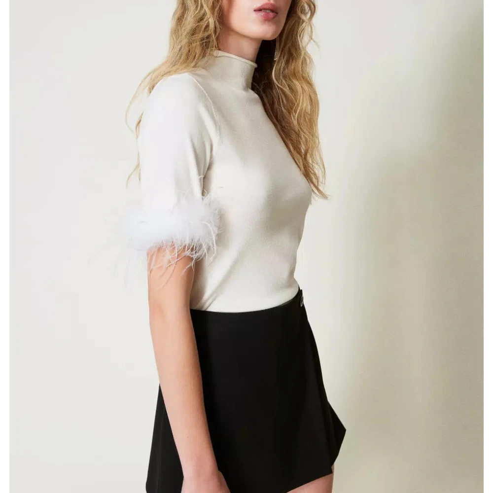 Twinset Veren Trui White Dames