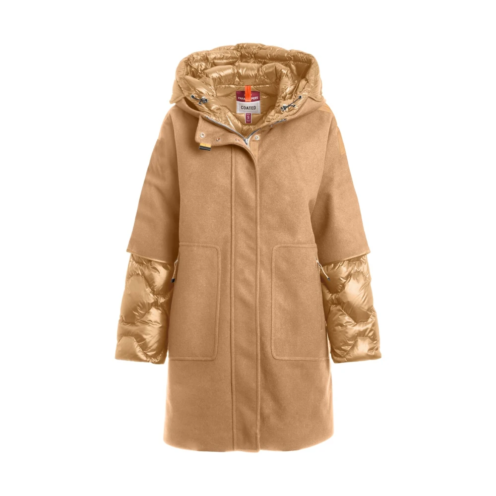 Parajumpers Women's Brown Down Coats, M, Joy - Down Coat