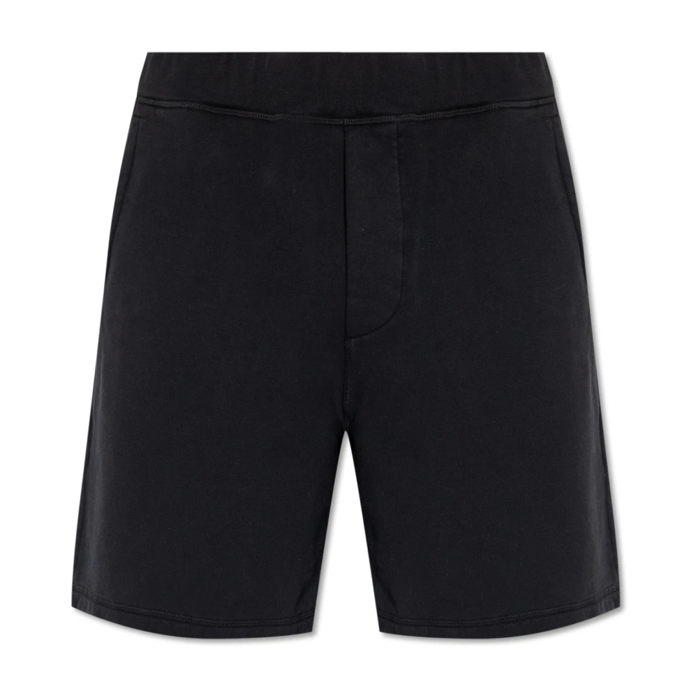 Dsquared2 Katoenen shorts met logo Black Heren