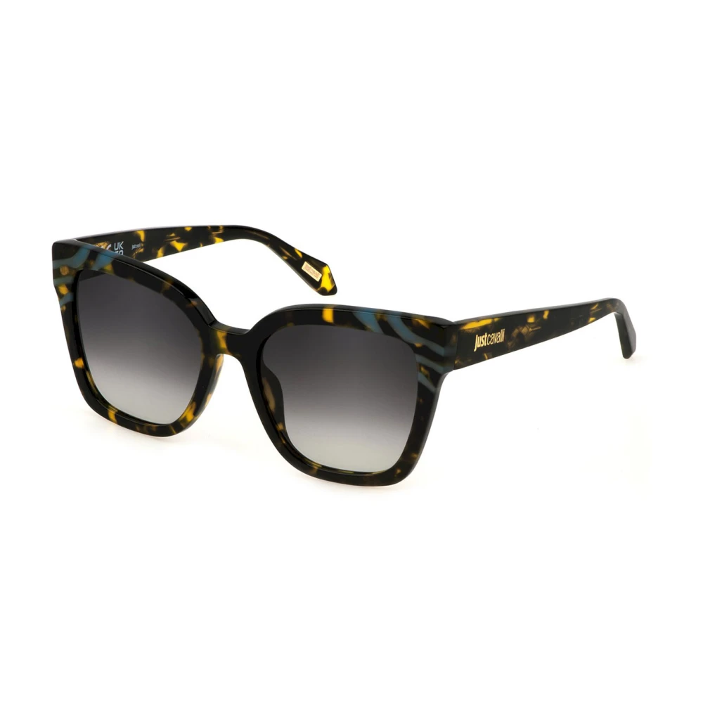 Just Cavalli Multifärgade Acetat solglasögon med grå linser Multicolor, Dam