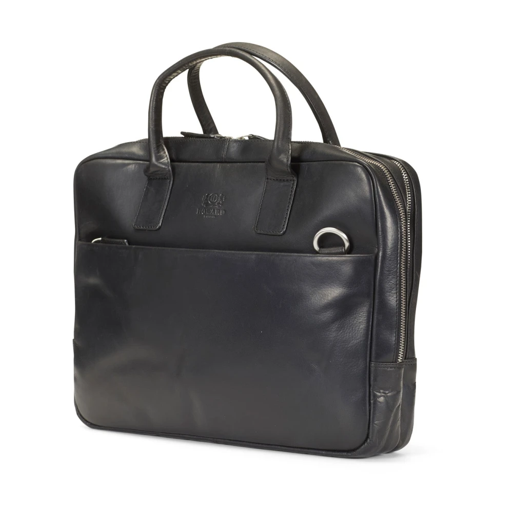 Howard London Laptoptas Stanley Black Heren