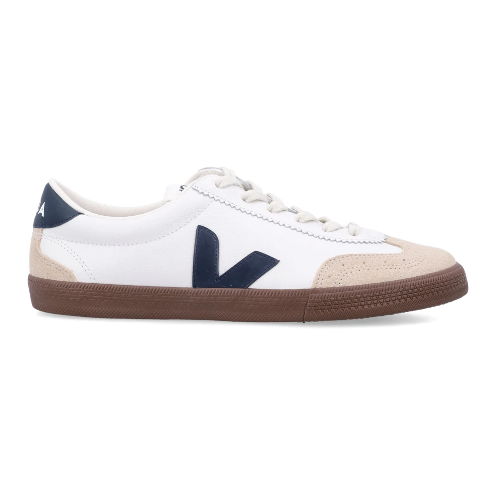 Veja Witte Volley Sneakers Laag-top Leer Heren Schoenen Veelkleurig Multicolor