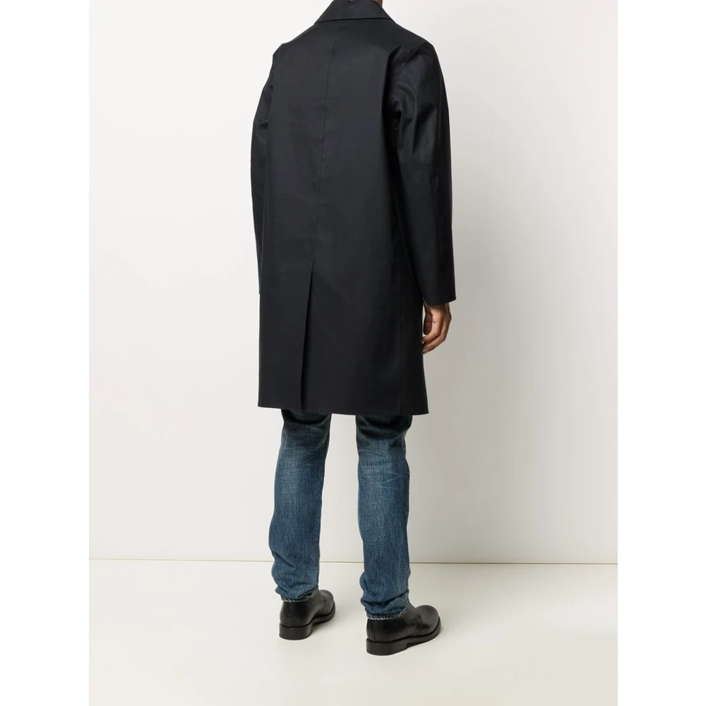 Mackintosh Zwarte Regenjas Stijlvol Waterdicht Buitenkleding Black Heren