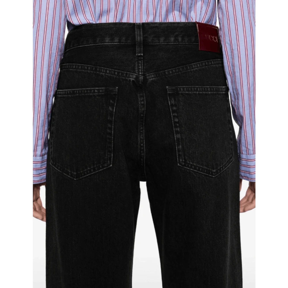 Gucci Straight-Leg Denim Jeans Gray Dames