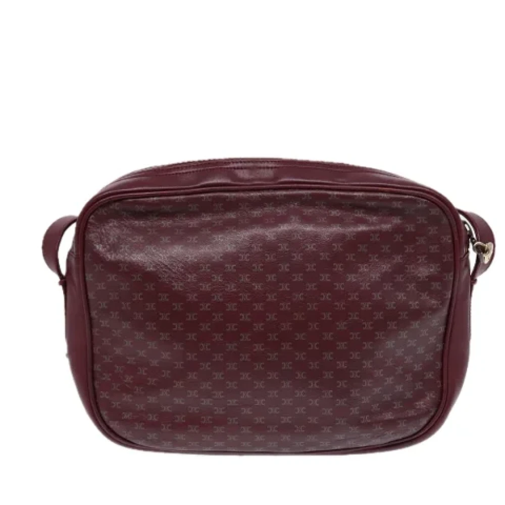 Celine Vintage Pre-owned Leather celine-bags Red Dames
