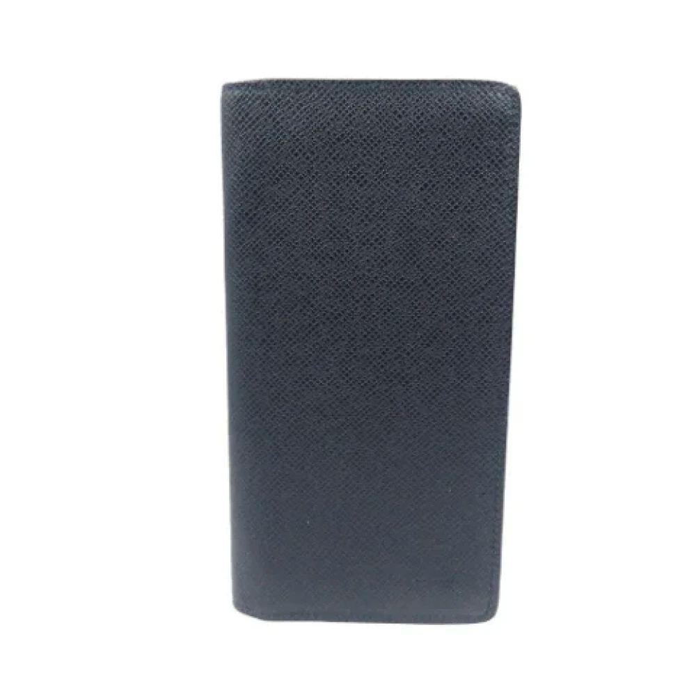 Louis Vuitton Vintage Pre-owned Leather wallets Blue Heren