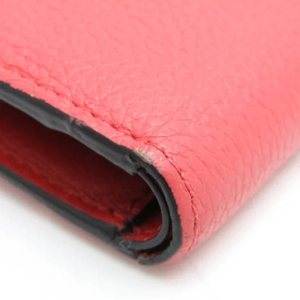 Loewe Pre-owned Leather wallets Pink Dames