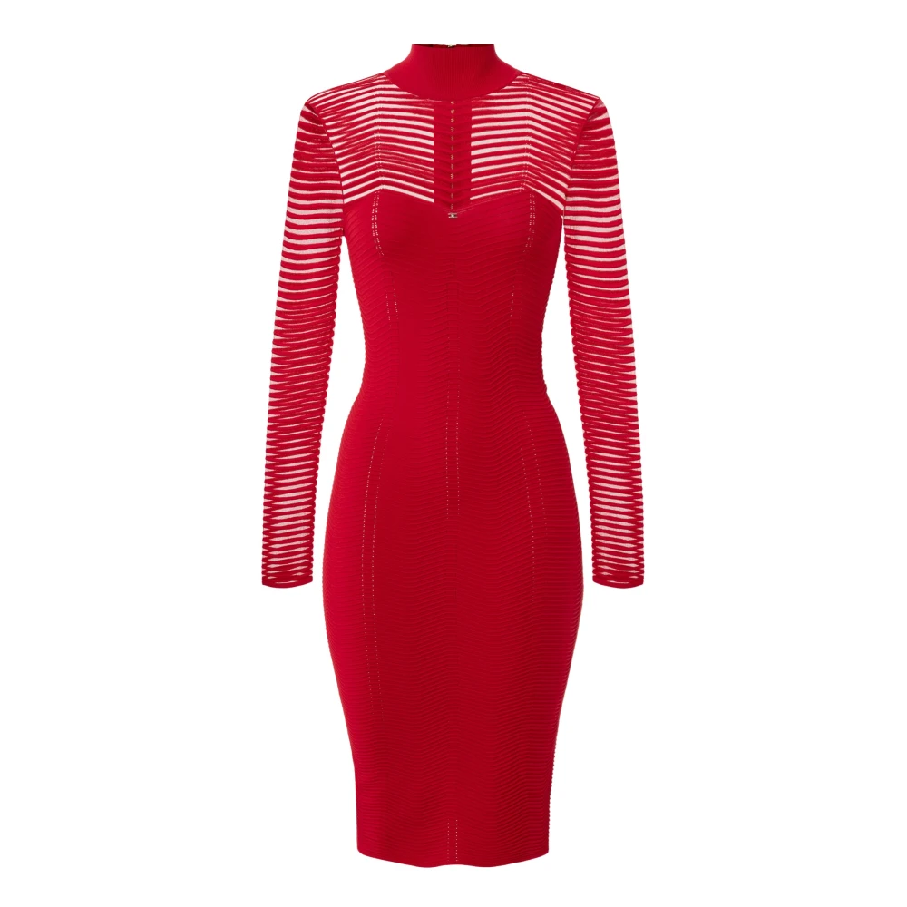 Elisabetta Franchi Elegante Jurk voor Speciale Gelegenheden Red Dames