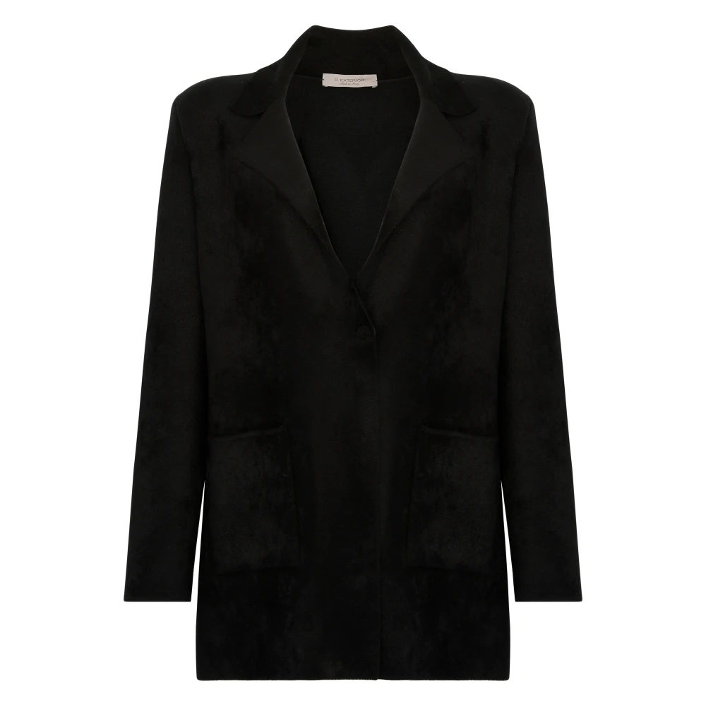 D.Exterior Zwarte Jas voor Vrouwen Black Dames