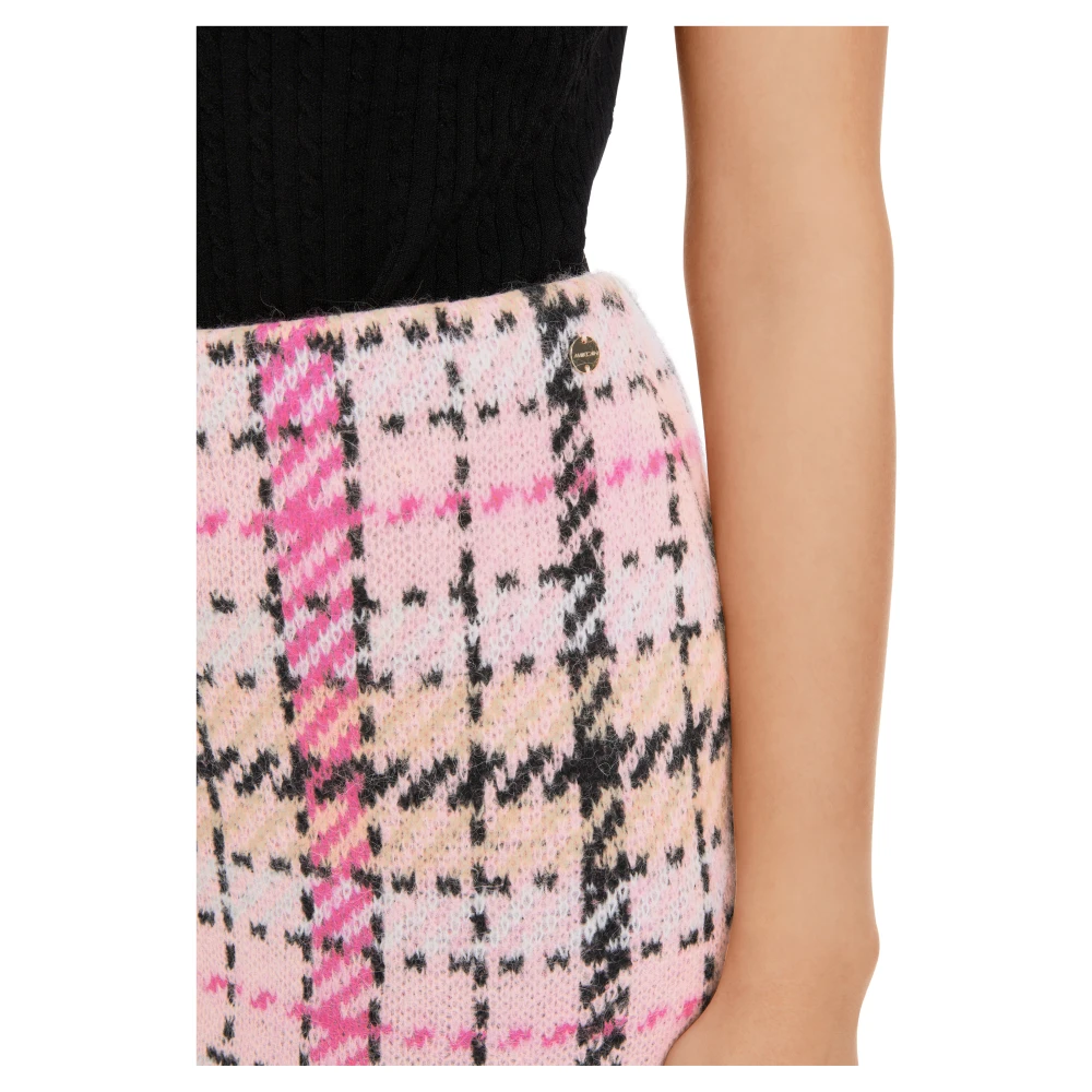 Marc Cain Jacquard Gebreide Minirok Pink Dames