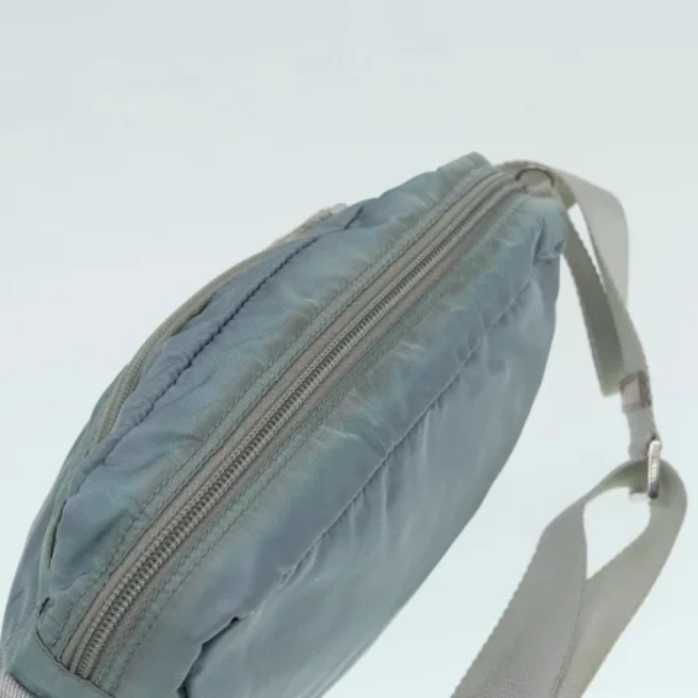 Prada Vintage Pre-owned Leather prada-bags Blue Dames