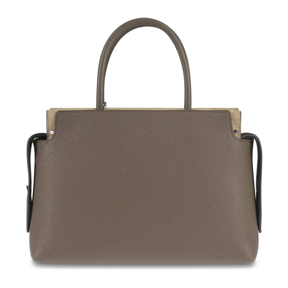 TORY BURCH Pebbled Satchel Tassen Collectie Green Dames