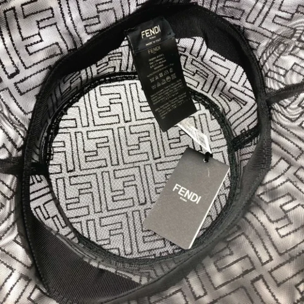 Fendi Vintage Pre-owned Nylon hats Black Dames