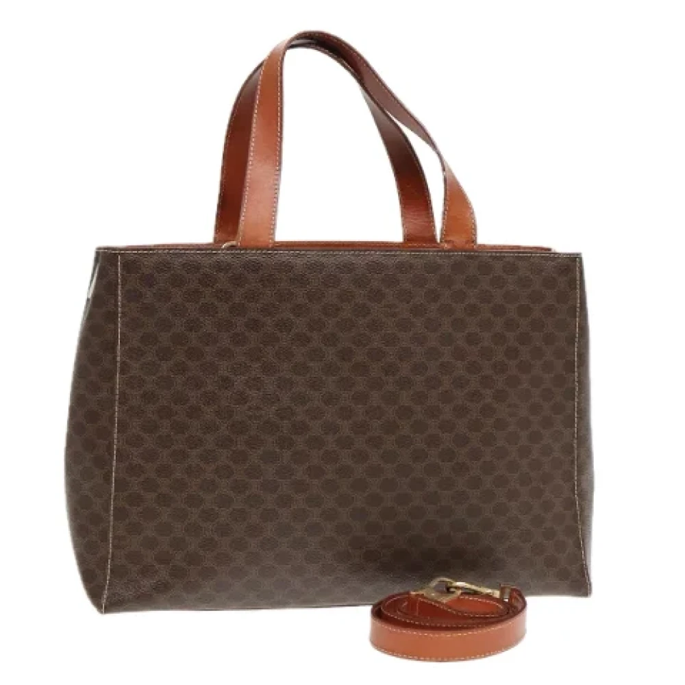 Celine Vintage Pre-owned Leather handbags Brown Dames