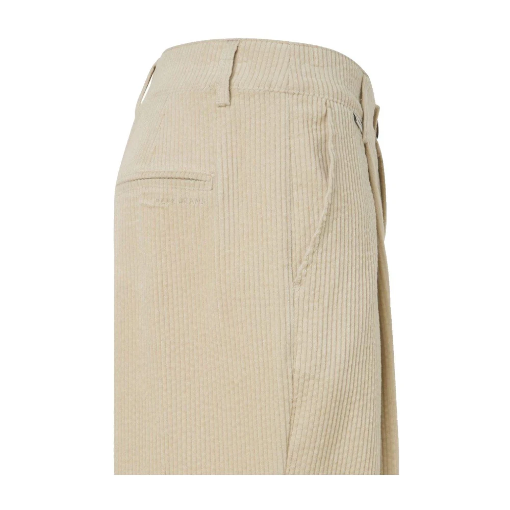 Pepe Jeans Moderne Katoenen Broek Beige Dames