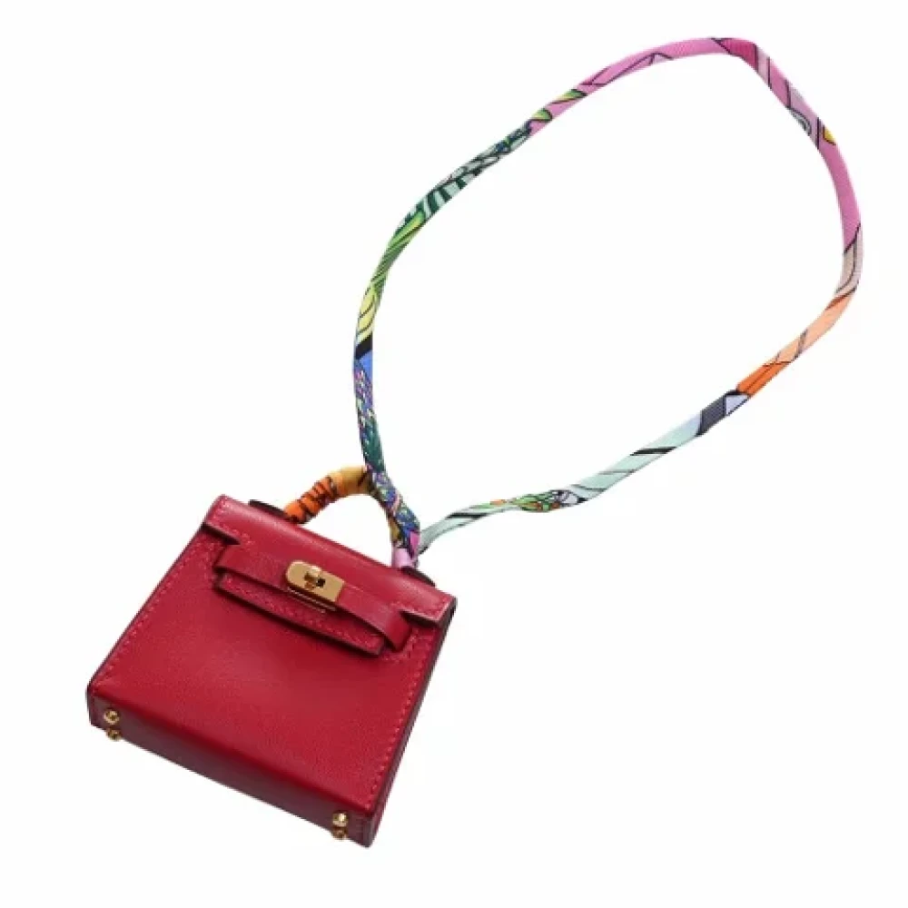 Hermès Vintage Pre-owned Leather necklaces Red Dames