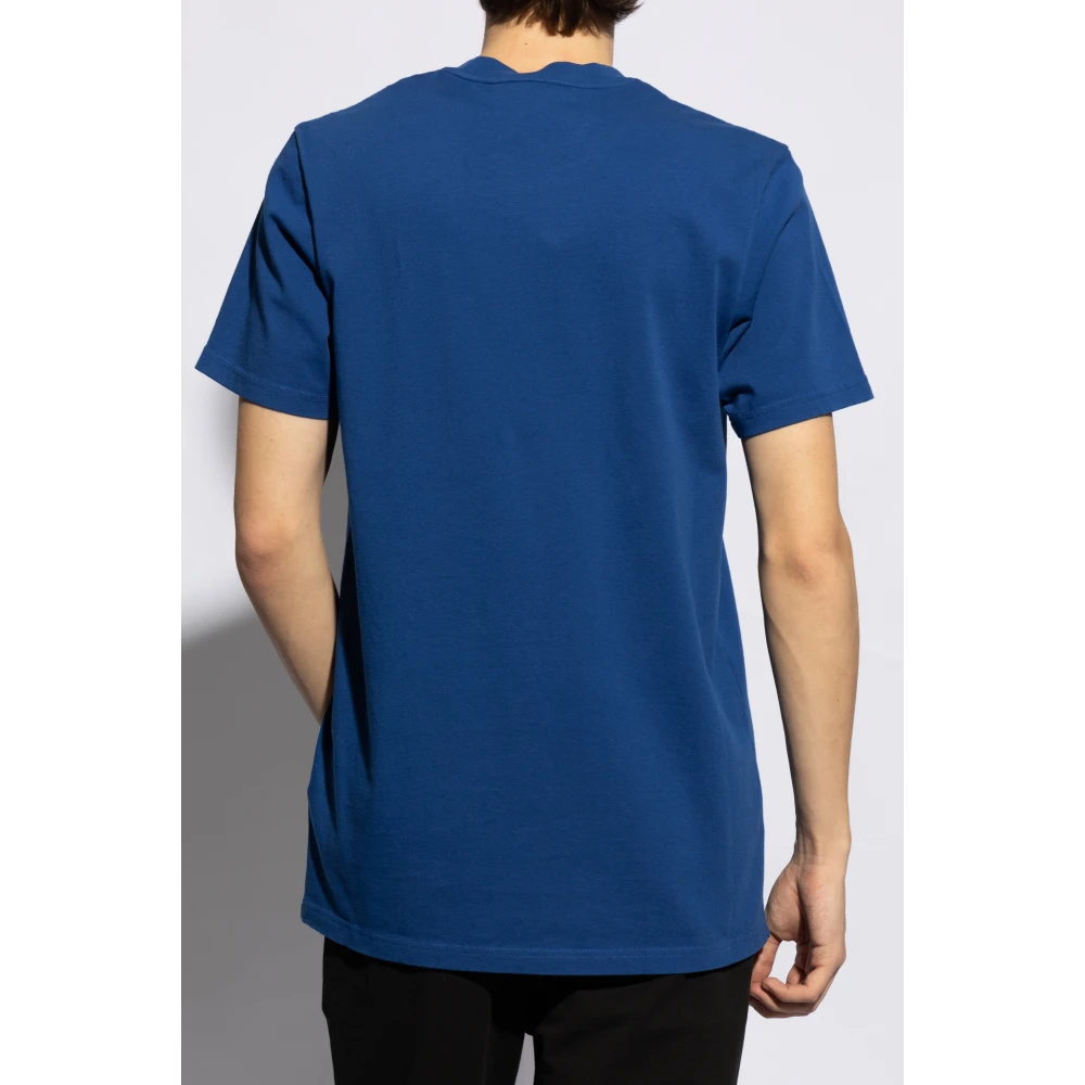 Moncler Logo-patched T-shirt Blue Heren