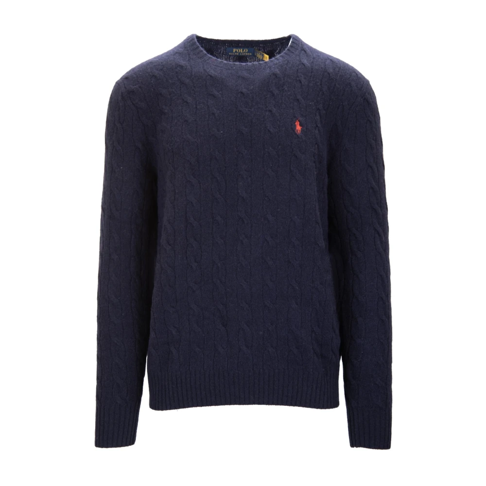 Polo Ralph Lauren Cable Knit Jumper In Wool And Cashmere Men's Navy Blue Large - La Redoute - Image 6