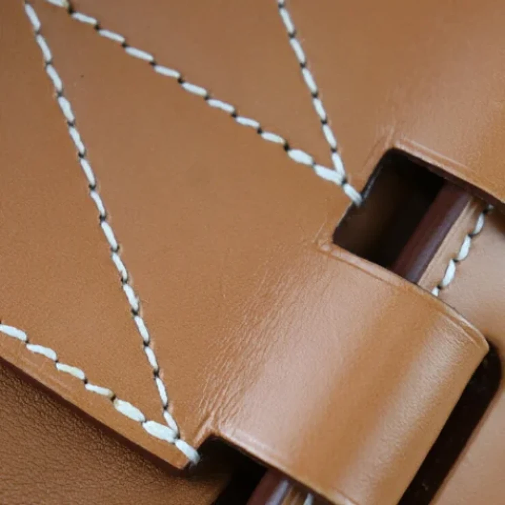 Hermès Vintage Pre-owned Leather shoulder-bags Brown Dames