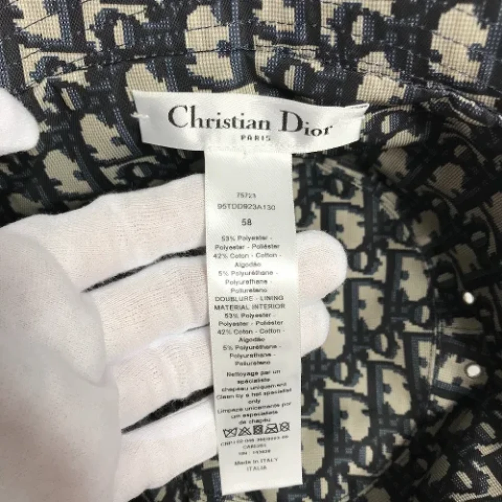 Dior Vintage Pre-owned Fabric hats Blue Dames