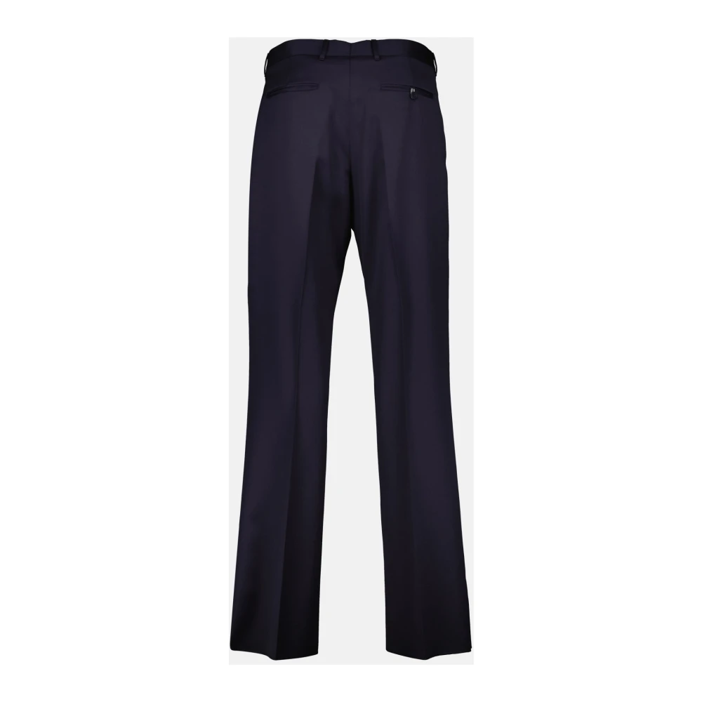 Dior Wollen Broek Marineblauw Mannen Blue Heren
