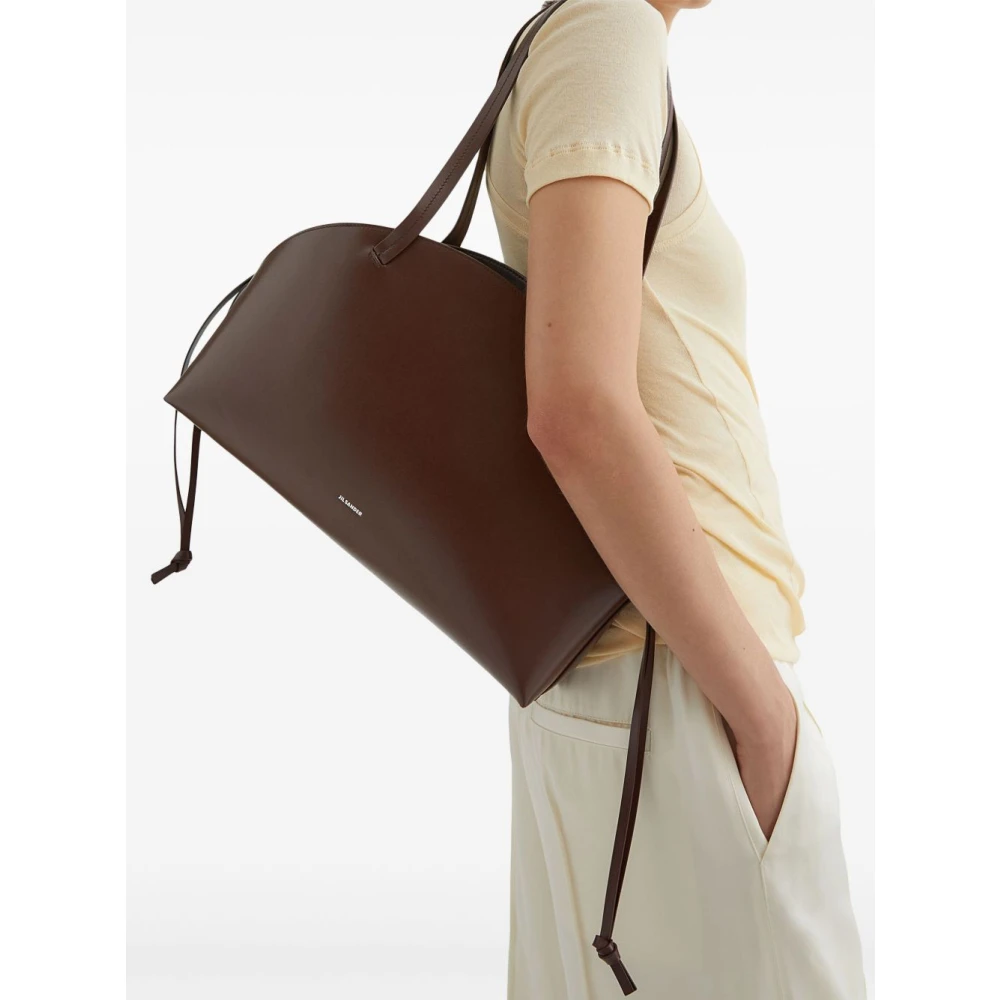Jil Sander Bordeaux Tassen Collectie Brown Dames