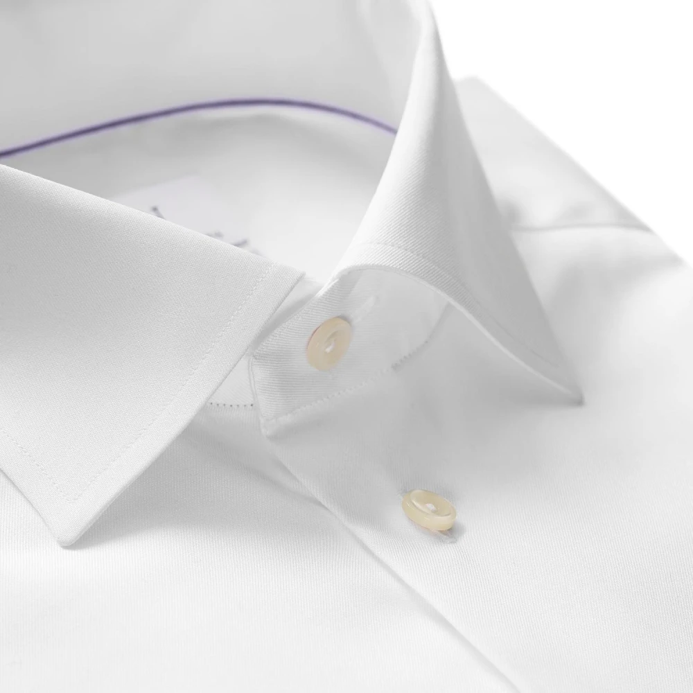 Eton Wit Overhemd Extra Lange Mouw White Heren