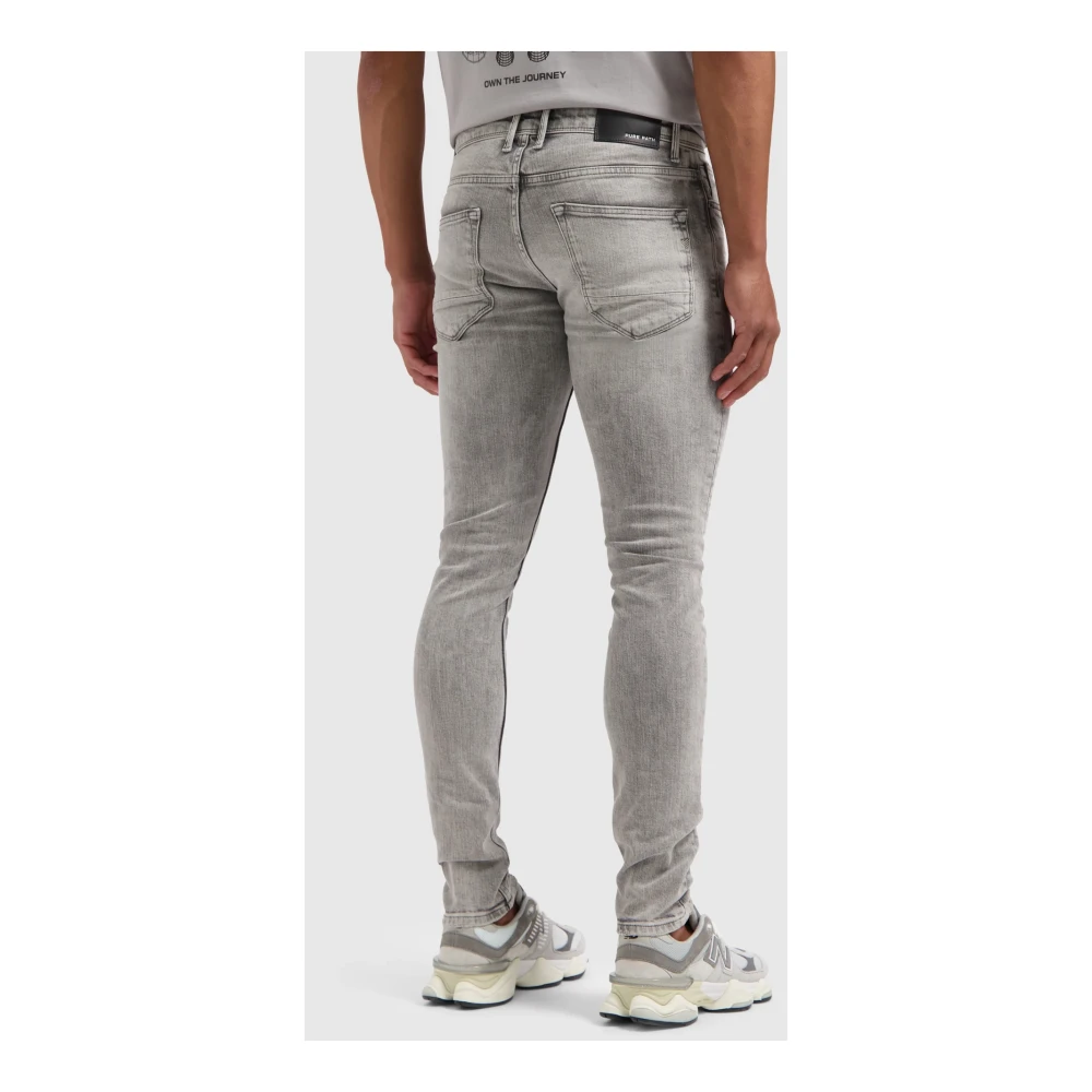 Pure Path Heren lichtgrijze skinny jeans Gray Heren