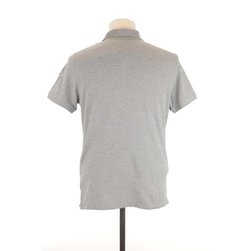 Moncler Pre-owned Cotton tops Gray Heren