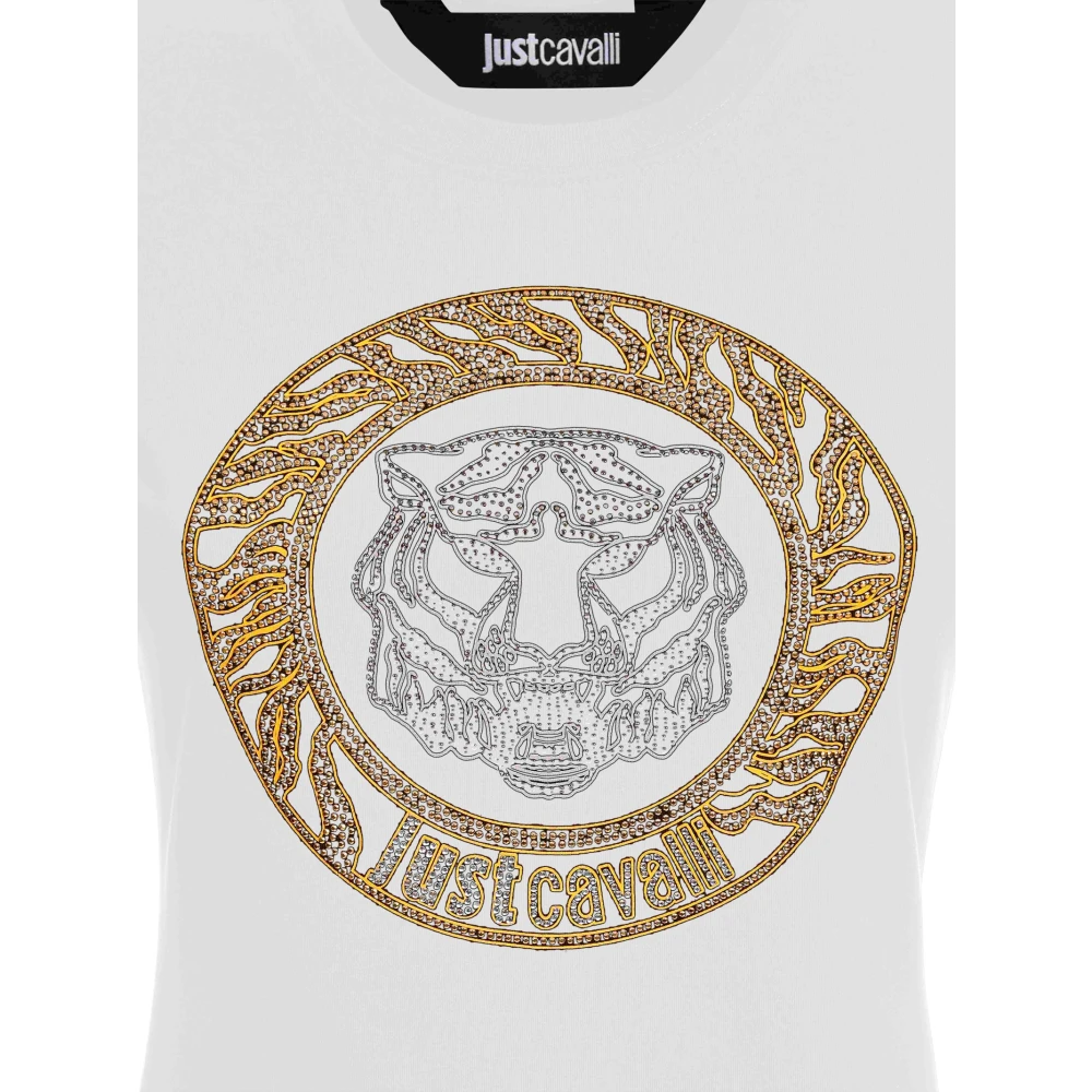 Just Cavalli Witte T-shirts en Polos White Dames
