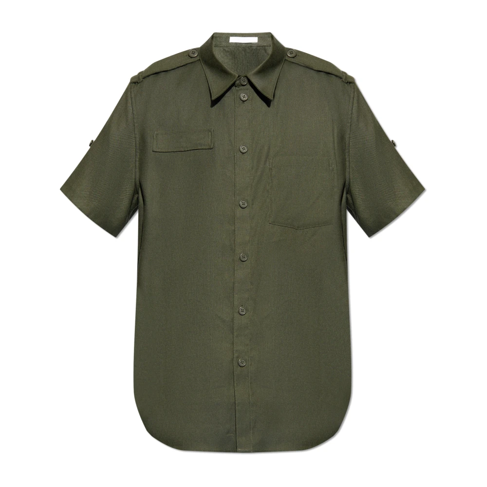 Helmut Lang Kortemouwenshirt Green Heren