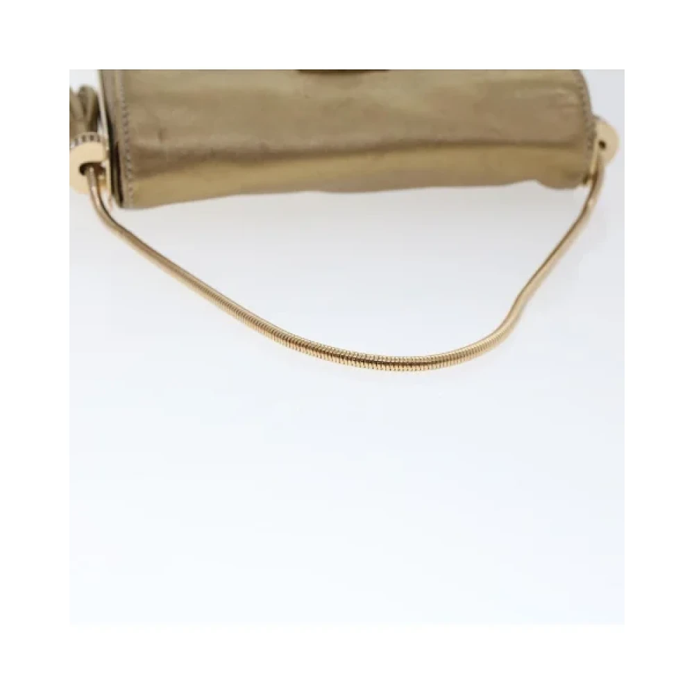 Salvatore Ferragamo Pre-owned Leather shoulder-bags Yellow Dames