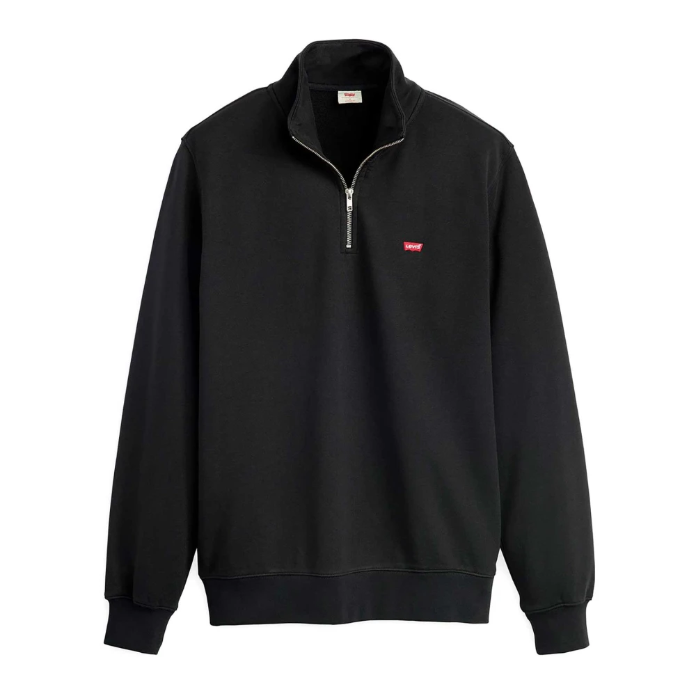 Felpe Levis Original Hm 1/4 Zip Uomo Nero Grande - Immagine 2