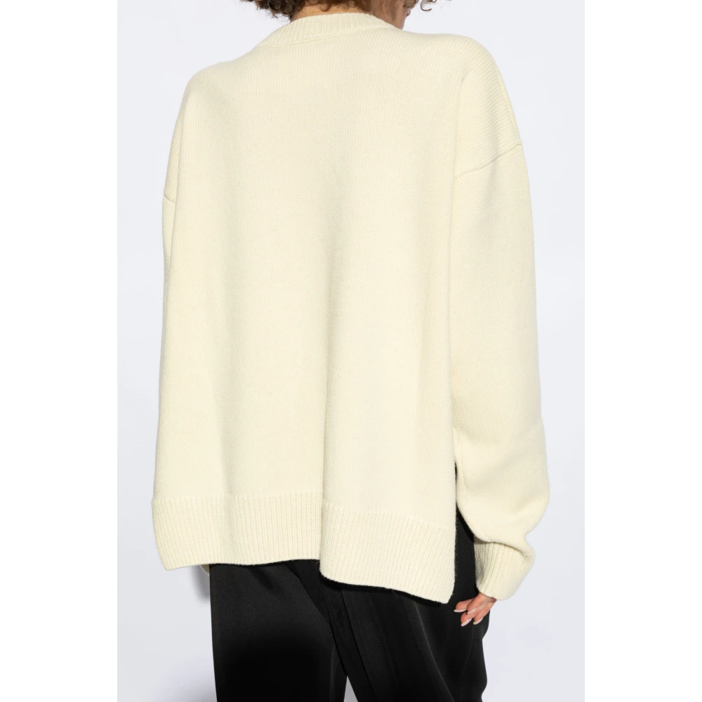 Jil Sander Wollen trui van Beige Dames