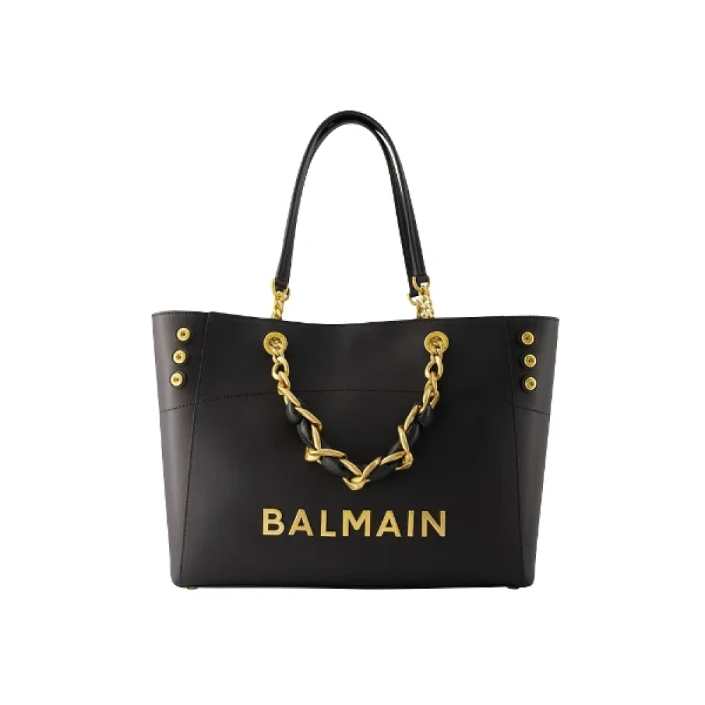 Balmain Leather handbags Black Dames