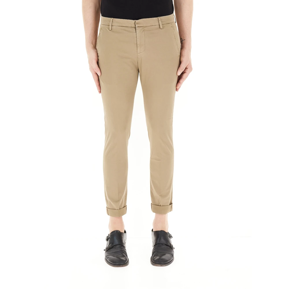 Dondup Men's Beige Chinos, W38, Gaubert Cotton Trousers