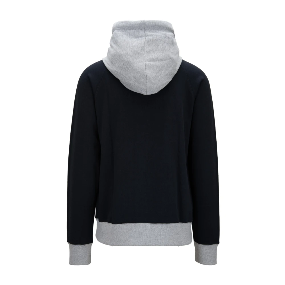 Fay Hoodie van katoen met trekkoord Black Heren