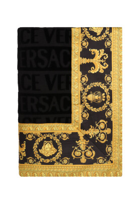 serviette-de-plage-baroque-noire