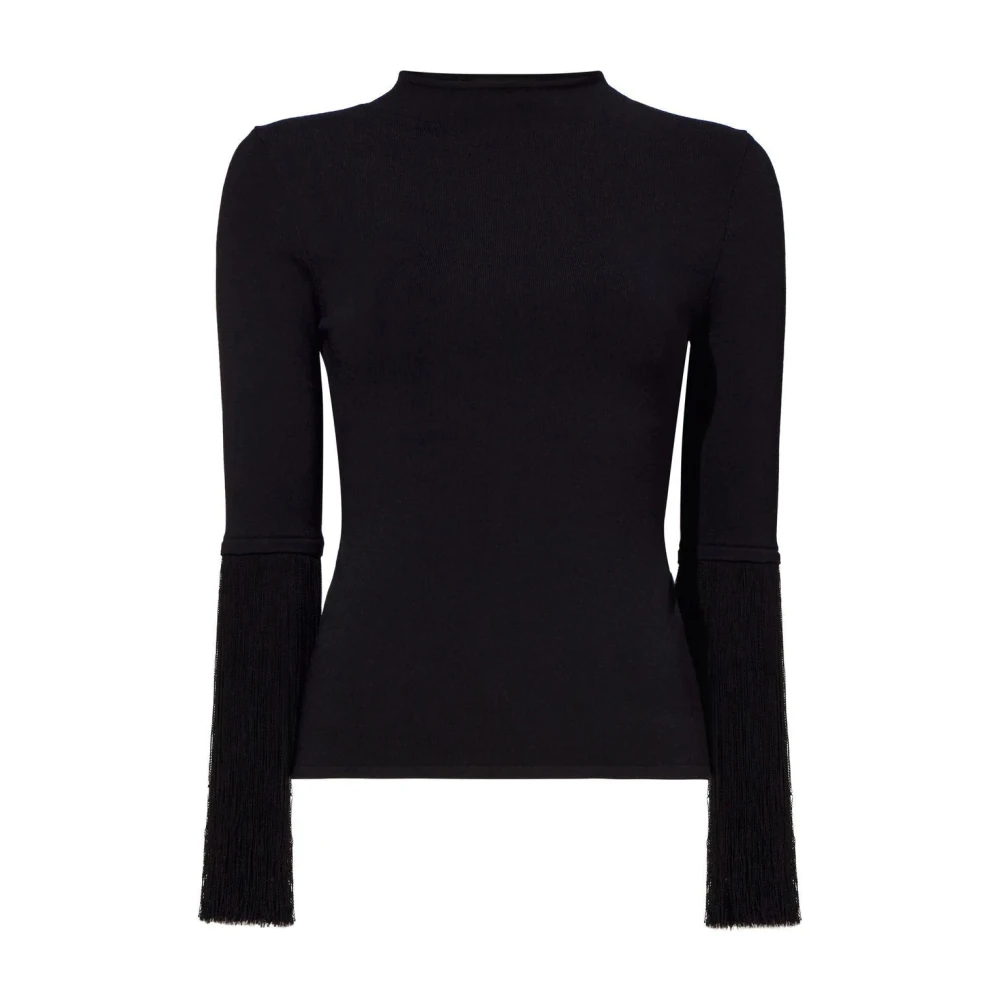 Proenza Schouler Black Round-Neck Knitwear, Female, S, Knit Jumper Casual Style
