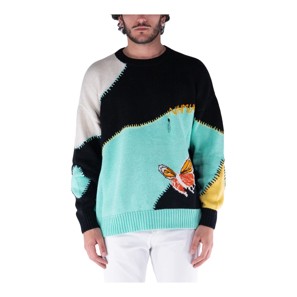 Butterfly Intarsia Crewneck Sweater | Nahmias | Sweaters | Miinto.be