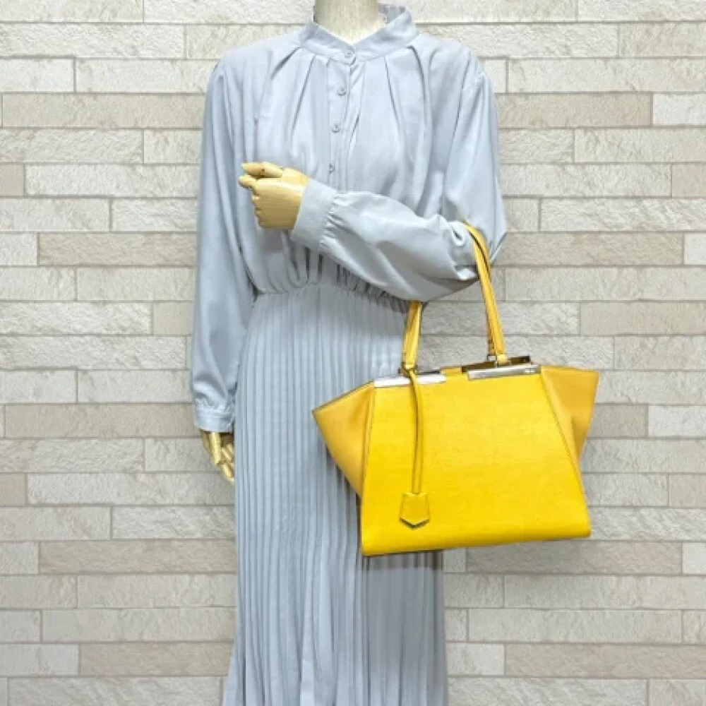 Fendi Vintage Pre-owned Leather fendi-bags Yellow Dames